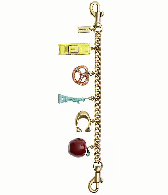 New York City Motif Chain Bag Charm