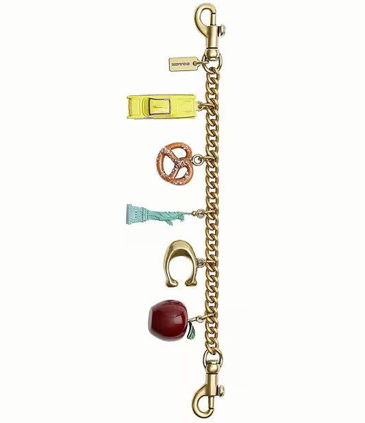New York City Motif Chain Bag Charm