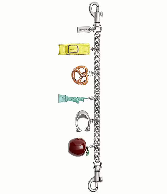 New York City Motif Chain Bag Charm